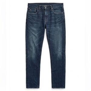 RRL Double RL Slim Narrow Jeans Dark Wash Size 32 X 32